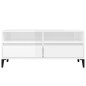 vidaXL TV-Schrank Hochglanz-Weiß 100x34,5x44,5 cm Holzwerkstoff vidaXL TV-Schrank Hochglanz-Weiß 100x34,5x44,5 cm Holzwerkstoff