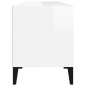 vidaXL TV-Schrank Hochglanz-Weiß 100x34,5x44,5 cm Holzwerkstoff vidaXL TV-Schrank Hochglanz-Weiß 100x34,5x44,5 cm Holzwerkstoff