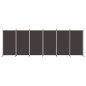 vidaXL 6-tlg. Paravent Braun 520x180 cm Stoff vidaXL 6-tlg. Paravent Braun 520x180 cm Stoff