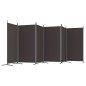 vidaXL 6-tlg. Paravent Braun 520x180 cm Stoff vidaXL 6-tlg. Paravent Braun 520x180 cm Stoff
