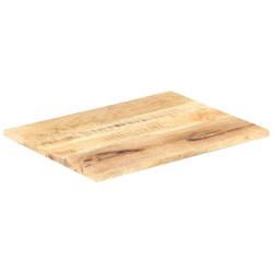 vidaXL Tischplatte Massivholz Mango 25-27 mm 80x60 cm