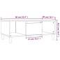 vidaXL Couchtisch Braun Eichen-Optik 90x50x36,5 cm Holzwerkstoff vidaXL Couchtisch Braun Eichen-Optik 90x50x36,5 cm Holzwerkstoff