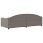 Tagesbett Taupe 100x200 cm Stoff Tagesbett Taupe 100x200 cm Stoff