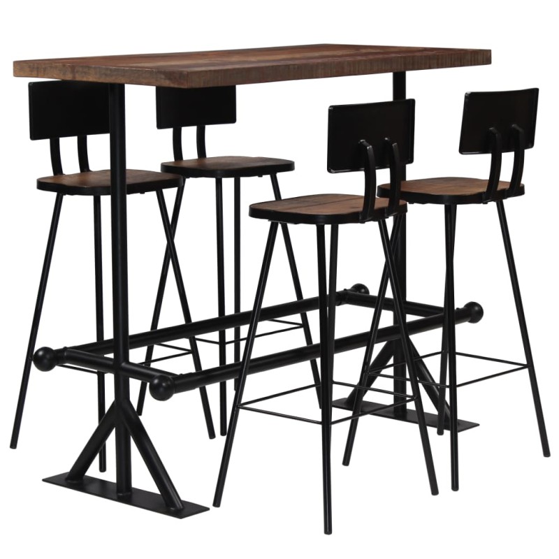 vidaXL Bar-Set 5-tlg. Altholz Massiv vidaXL Bar-Set 5-tlg. Altholz Massiv
