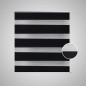 Doppelrollo Seitenzug 120 x 175 cm schwarz Doppelrollo Seitenzug 120 x 175 cm schwarz