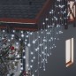 vidaXL Lichtervorhang LED Eiszapfen 10 m 400 LED Kaltweiß 8 Funktionen vidaXL Lichtervorhang LED Eiszapfen 10 m 400 LED Kaltweiß 8 Funktionen