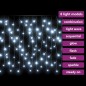 vidaXL Lichtervorhang LED Eiszapfen 10 m 400 LED Kaltweiß 8 Funktionen vidaXL Lichtervorhang LED Eiszapfen 10 m 400 LED Kaltweiß 8 Funktionen