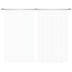vidaXL Fadenvorhang 2 Stk.100 x 250 cm Weiß