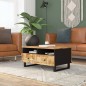 vidaXL Couchtisch 80x54x40 cm Massivholz Mango & Holzwerkstoff vidaXL Couchtisch 80x54x40 cm Massivholz Mango & Holzwerkstoff