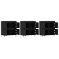Sideboards 3 Stk. Schwarz Holzwerkstoff Sideboards 3 Stk. Schwarz Holzwerkstoff