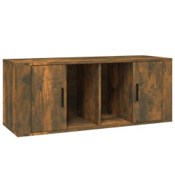 vidaXL TV-Schrank Räuchereiche 100x35x40 cm Holzwerkstoff