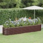 vidaXL Hochbeet Pulverbeschichteter Stahl 368x80x68 cm Braun vidaXL Hochbeet Pulverbeschichteter Stahl 368x80x68 cm Braun