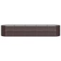 vidaXL Hochbeet Pulverbeschichteter Stahl 368x80x68 cm Braun vidaXL Hochbeet Pulverbeschichteter Stahl 368x80x68 cm Braun