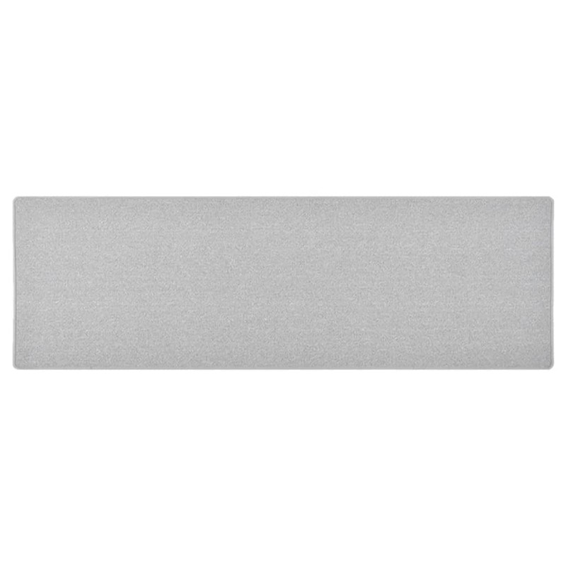 vidaXL Teppichläufer Hellgrau 80x250 cm vidaXL Teppichläufer Hellgrau 80x250 cm