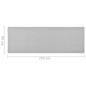 vidaXL Teppichläufer Hellgrau 80x250 cm vidaXL Teppichläufer Hellgrau 80x250 cm