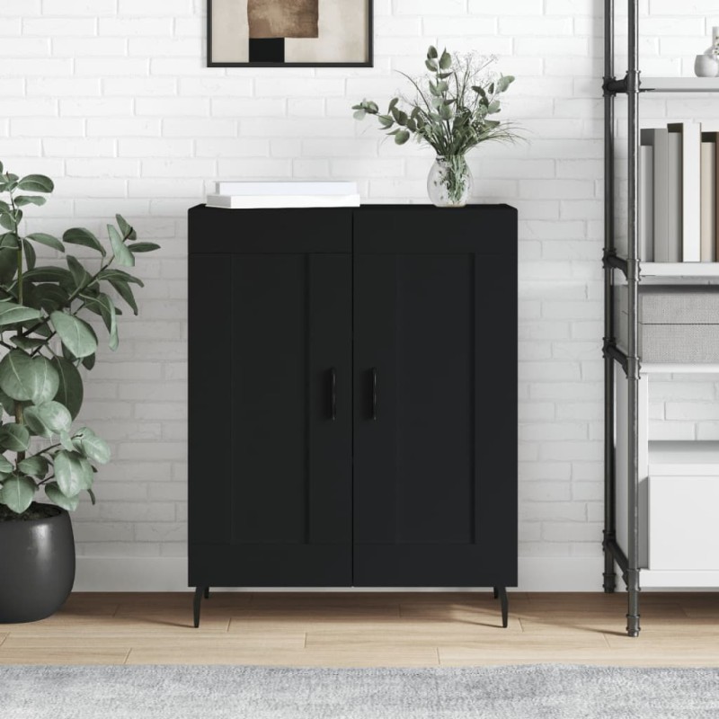 vidaXL Sideboard Schwarz 69,5x34x90 cm Holzwerkstoff vidaXL Sideboard Schwarz 69,5x34x90 cm Holzwerkstoff