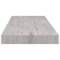 vidaXL Schweberegale 2 Stk. Betongrau 60x23,5x3,8 cm MDF vidaXL Schweberegale 2 Stk. Betongrau 60x23,5x3,8 cm MDF