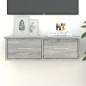 vidaXL Wandschrank Grau Sonoma 60x26x18,5 cm Holzwerkstoff vidaXL Wandschrank Grau Sonoma 60x26x18,5 cm Holzwerkstoff