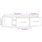 vidaXL Wandschrank Grau Sonoma 60x26x18,5 cm Holzwerkstoff vidaXL Wandschrank Grau Sonoma 60x26x18,5 cm Holzwerkstoff