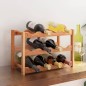 vidaXL Weinregal für 12 Flaschen Massivholz Nussbaum vidaXL Weinregal für 12 Flaschen Massivholz Nussbaum
