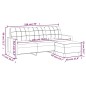 3-Sitzer-Sofa mit Hocker Grau 180 cm Kunstleder 3-Sitzer-Sofa mit Hocker Grau 180 cm Kunstleder