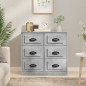 vidaXL Sideboard Betongrau 70x35,5x67,5 cm Holzwerkstoff vidaXL Sideboard Betongrau 70x35,5x67,5 cm Holzwerkstoff