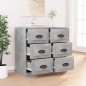 vidaXL Sideboard Betongrau 70x35,5x67,5 cm Holzwerkstoff vidaXL Sideboard Betongrau 70x35,5x67,5 cm Holzwerkstoff