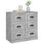 vidaXL Sideboard Betongrau 70x35,5x67,5 cm Holzwerkstoff vidaXL Sideboard Betongrau 70x35,5x67,5 cm Holzwerkstoff