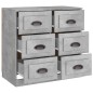vidaXL Sideboard Betongrau 70x35,5x67,5 cm Holzwerkstoff vidaXL Sideboard Betongrau 70x35,5x67,5 cm Holzwerkstoff