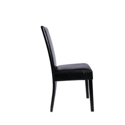 vidaXL Esszimmerstühle 2 Stk. Schwarz Kunstleder 