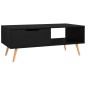 vidaXL Couchtisch Schwarz 100x49,5x43 cm Holzwerkstoff vidaXL Couchtisch Schwarz 100x49,5x43 cm Holzwerkstoff