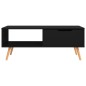 vidaXL Couchtisch Schwarz 100x49,5x43 cm Holzwerkstoff vidaXL Couchtisch Schwarz 100x49,5x43 cm Holzwerkstoff