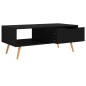 vidaXL Couchtisch Schwarz 100x49,5x43 cm Holzwerkstoff vidaXL Couchtisch Schwarz 100x49,5x43 cm Holzwerkstoff