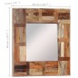 vidaXL Wandspiegel Altholz Massiv 50x50 cm vidaXL Wandspiegel Altholz Massiv 50x50 cm