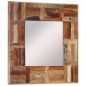 vidaXL Wandspiegel Altholz Massiv 50x50 cm vidaXL Wandspiegel Altholz Massiv 50x50 cm