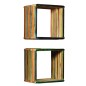 vidaXL Wandregal-Set 3-tlg. Recyceltes Teak Massiv Mehrfarbig vidaXL Wandregal-Set 3-tlg. Recyceltes Teak Massiv Mehrfarbig