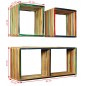 vidaXL Wandregal-Set 3-tlg. Recyceltes Teak Massiv Mehrfarbig vidaXL Wandregal-Set 3-tlg. Recyceltes Teak Massiv Mehrfarbig