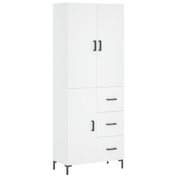Highboard Weiß 69,5x34x180 cm Holzwerkstoff