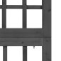 vidaXL 5-tlg. Paravent/Spalier Massivholz Tanne Schwarz 201,5x180 cm vidaXL 5-tlg. Paravent/Spalier Massivholz Tanne Schwarz 201,5x180 cm