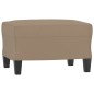 vidaXL Sessel mit Hocker Cappuccino-Braun 60 cm Kunstleder vidaXL Sessel mit Hocker Cappuccino-Braun 60 cm Kunstleder