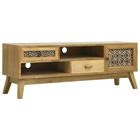 vidaXL TV-Schrank Schnitzerei Braun 120 × 30 × 42 cm Holz