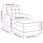vidaXL Sessel mit Hocker Cappuccino-Braun 60 cm Kunstleder vidaXL Sessel mit Hocker Cappuccino-Braun 60 cm Kunstleder