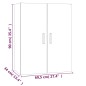 vidaXL Hängeschrank Sonoma-Eiche 69,5x34x90 cm vidaXL Hängeschrank Sonoma-Eiche 69,5x34x90 cm