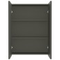 vidaXL Bad-Spiegelschrank 60x15x75 cm MDF Grau vidaXL Bad-Spiegelschrank 60x15x75 cm MDF Grau