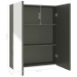vidaXL Bad-Spiegelschrank 60x15x75 cm MDF Grau vidaXL Bad-Spiegelschrank 60x15x75 cm MDF Grau