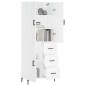 Highboard Weiß 69,5x34x180 cm Holzwerkstoff Highboard Weiß 69,5x34x180 cm Holzwerkstoff