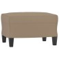 vidaXL 3-Sitzer-Sofa mit Hocker Cappuccino-Braun 180 cm Kunstleder vidaXL 3-Sitzer-Sofa mit Hocker Cappuccino-Braun 180 cm Kunstleder