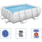 Bestway Power Steel Swimmingpool-Set Rechteckig 282x196x84 cm Bestway Power Steel Swimmingpool-Set Rechteckig 282x196x84 cm
