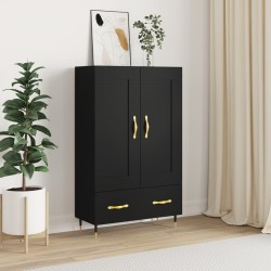 vidaXL Highboard Schwarz 69,5x31x115 cm Holzwerkstoff