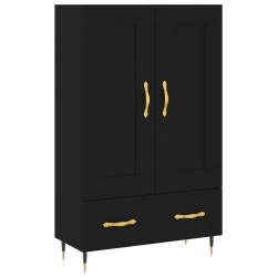 vidaXL Highboard Schwarz 69,5x31x115 cm Holzwerkstoff